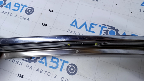 Upper door molding front left Lexus LS460 LS600h 07-12 chrome, chrome trim, without glass seal, scuffs