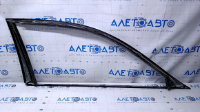 Upper door molding front left Lexus LS460 LS600h 07-12 chrome, chrome trim, without glass seal, scuffs