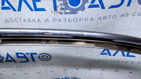 Upper door molding front right Lexus LS460 LS600h 07-12 chrome, trim black gloss, paint peeled off on the trim, without plug, scratches
