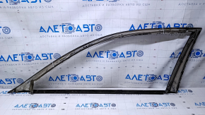 Upper door molding front right Lexus LS460 LS600h 07-12 chrome, trim black gloss, paint peeled off on the trim, without plug, scratches