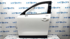 Door assembly front left Mazda CX-5 17- white 25D, triplex, keyless,