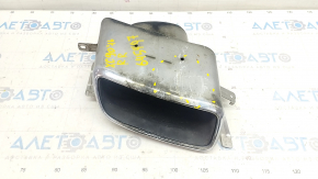 Right muffler tip Volvo XC90 16-22 on bumper, chrome, dented