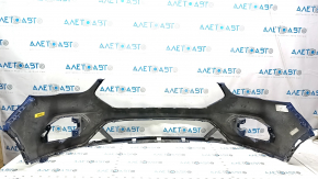Front bumper bare Ford Escape MK3 17-19 rest, blue N6, cracked, rubbed