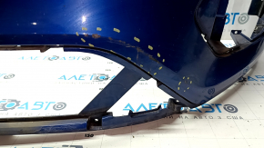 Front bumper bare Ford Escape MK3 17-19 rest, blue N6, cracked, rubbed