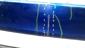 Front bumper bare Ford Escape MK3 17-19 rest, blue N6, cracked, rubbed