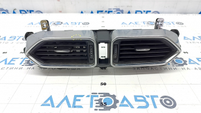 Front panel air duct deflector central Mazda CX-5 17- chrome, scratches
