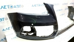 Bare front bumper Audi Q5 8R 13-17 rest, blue LX5R, for parking sensors, scratches, pressed