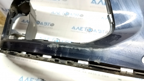 Bare front bumper Audi Q5 8R 13-17 rest, blue LX5R, for parking sensors, scratches, pressed