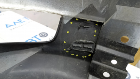 Rear bumper bare Mazda CX-5 17- white, scratches, dents, broken fasteners, torn