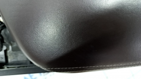 Console central armrest BMW 5 G30 17-23 leather black-brown, dark brown armrest, scratches