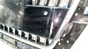 Radiator grill Audi Q5 8R 13-17 rest, for parking sensors, gloss, chrome, sand, peeling paint, scratches