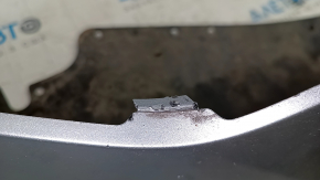Bare front bumper Nissan Rogue 17- silver K23, scratches, sand, broken mount, tears