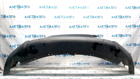 Bare front bumper Nissan Rogue 17- silver K23, scratches, sand, broken mount, tears