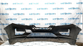 Bare front bumper Nissan Rogue 17- silver K23, scratches, sand, broken mount, tears