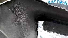 Bare front bumper Nissan Rogue 17- silver K23, scratches, sand, broken mount, tears