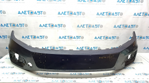 Bare front bumper VW Tiguan 12-17 rest, black LC9X, scratches, non-factory holes