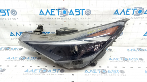 Headlight front left bare Hyundai Elantra 21-23 halogen, sand
