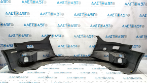 Bare front bumper Audi A4 B8 13-16 rest, graphite LX7R, under headlight washers, scuffs