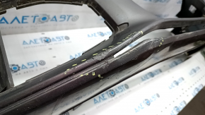 Bare front bumper Audi A4 B8 13-16 rest, graphite LX7R, under headlight washers, scuffs