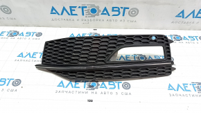 Front bumper grille left Audi A4 B8 13-16 rest, S line, missing fragment