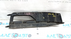 Front bumper grille left Audi A4 B8 13-16 rest, S line, missing fragment