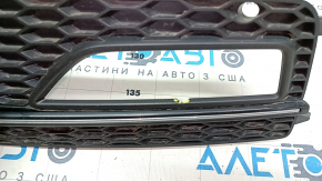 Front bumper grille left Audi A4 B8 13-16 rest, S line, missing fragment