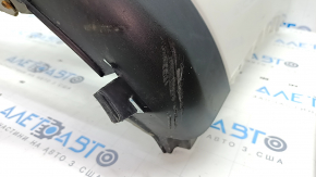 Front bumper bare Mazda CX-5 17- white, torn, dented, scratches, broken fasteners