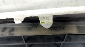 Front bumper bare Mazda CX-5 17- white, torn, dented, scratches, broken fasteners