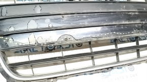 Radiator grille assembly Audi A4 B8 13-16 rest gloss, S line, peeling coating, cracked