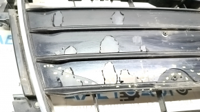 Radiator grille assembly Audi A4 B8 13-16 rest gloss, S line, peeling coating, cracked