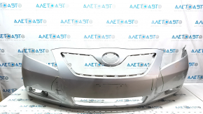 Front bumper bare Toyota Camry v40 07-09 silver, scratches, peeling paint, missing fragment