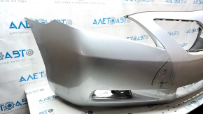 Front bumper bare Toyota Camry v40 07-09 silver, scratches, peeling paint, missing fragment
