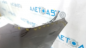 Front bumper bare Toyota Camry v40 07-09 silver, scratches, peeling paint, missing fragment