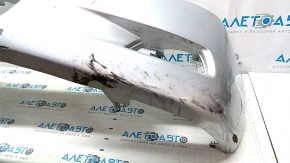 Front bumper bare Toyota Camry v40 07-09 silver, scratches, peeling paint, missing fragment