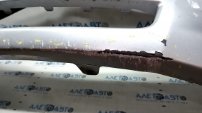Front bumper bare Toyota Camry v40 07-09 silver, scratches, peeling paint, missing fragment