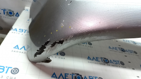 Front bumper bare Toyota Camry v40 07-09 silver, scratches, peeling paint, missing fragment