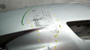 Front bumper bare Toyota Camry v40 07-09 silver, scratches, peeling paint, missing fragment