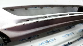 Front bumper bare Ford Fusion mk5 13-16 without parking sensors, white UG, scratches, dented, non-factory holes