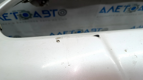 Front bumper bare Ford Fusion mk5 13-16 without parking sensors, white UG, scratches, dented, non-factory holes