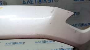 Front bumper bare Ford Fusion mk5 13-16 without parking sensors, white UG, scratches, dented, non-factory holes