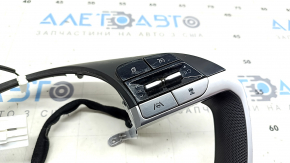 Steering wheel control buttons Hyundai Elantra 21-23 under radar, black with overlay