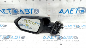 Side mirror left Hyundai Elantra 21-23 7 pins, heated, BSM, graphite