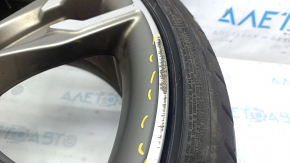 Set of wheels with tires R20 245/34 8J ET:30 R20 275/30 9J ET:44 BMW 5 G30 17-23 668M style, with sensors, curb, Goodyear, 6mm