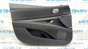 Door trim card front left Hyundai Elantra 21-23 leather black, scratches