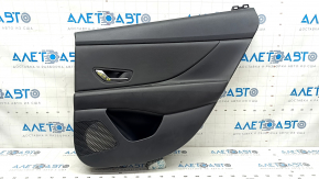 Door trim card rear right Hyundai Elantra 21-23 leather black, scratches
