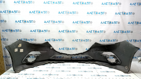 Front bumper bare Mazda 3 14-16 BM prerest, silver 38P, pressed, scratches, torn fasteners
