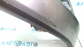 Front bumper bare Mazda 3 14-16 BM prerest, silver 38P, pressed, scratches, torn fasteners