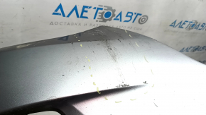 Front bumper bare Mazda 3 14-16 BM prerest, silver 38P, pressed, scratches, torn fasteners