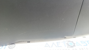 Central console armrest and cup holders Hyundai Elantra 21-23 leather black under electric handbrake, scratches