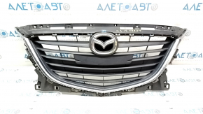 Radiator grille complete with badge Mazda 3 14-16 BM prerest, squeak, chrome useful